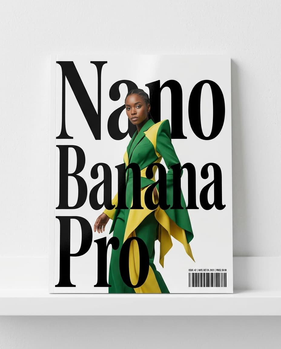 AI magazine cover portrait